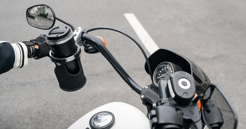 LEXIN LX-C3 Motorcycle Cup Holder with 360°swivel ball-Mount, Large Boat Drink Holder with Basket, Metal Handlebar Mount for Motorcycle Passenger/ATV/Scotter/Harley, Fits Handlebar 7/8'' to 1 1/4'' - Image 2